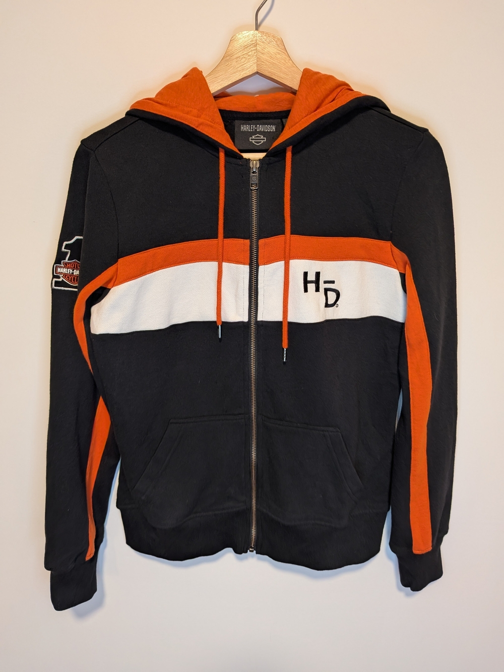 Harley-Davidson Colorblock Zip Hoodie Small #1 Racing